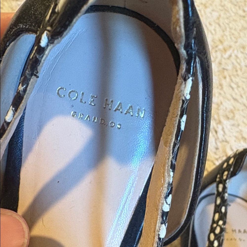 Cole Haan Women's Black and White Patterned Flats - Picture 2 of 5